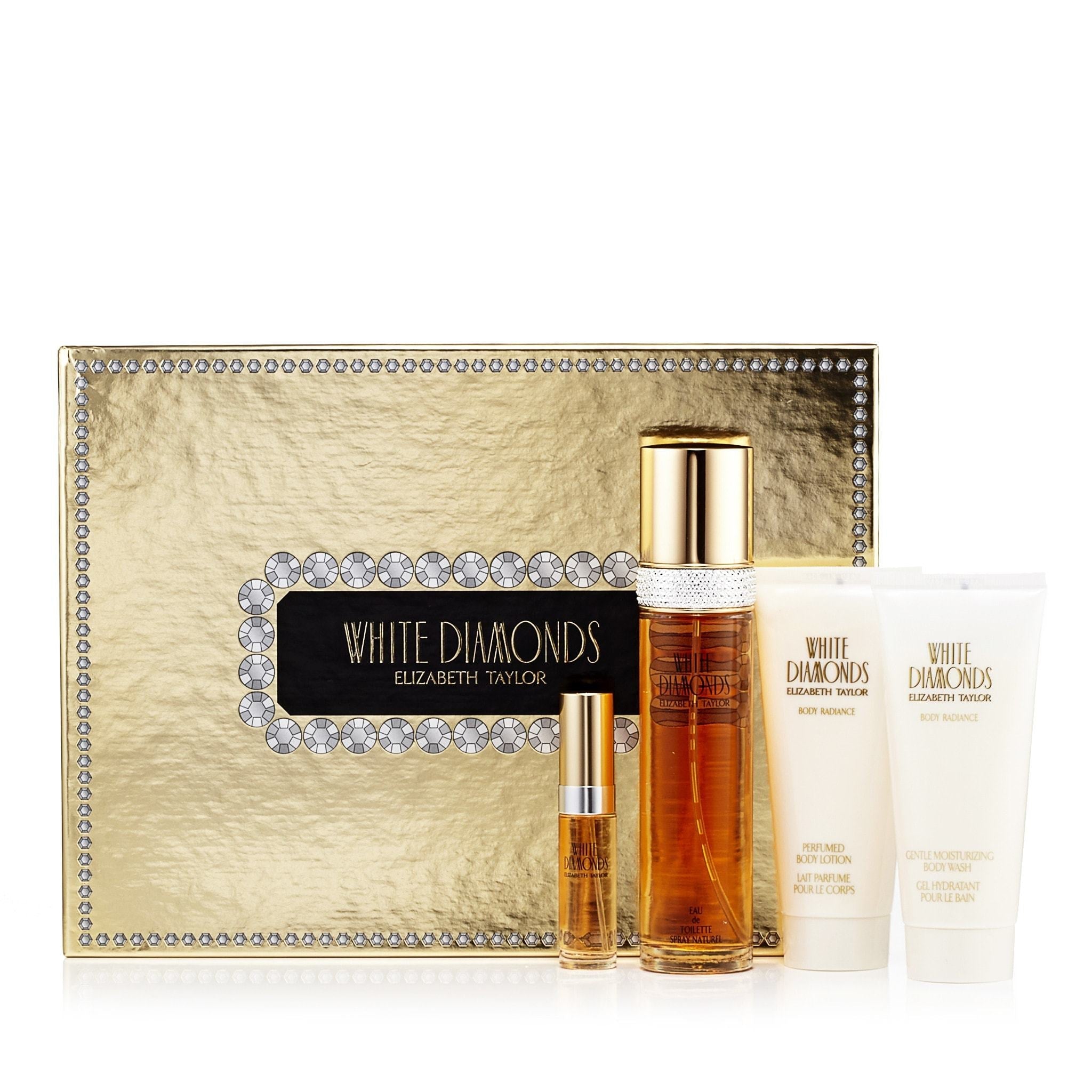 White Diamonds Geschenkset Eau de Toilette, Bodylotion und Duschgel für Damen von Elizabeth Taylor