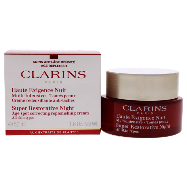 Super Restorative Night – Alle Hauttypen von Clarins für Unisex – 1,6 oz Nachtcreme