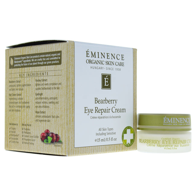 Bearberry Eye Repair Cream von Eminence für Unisex - 0,5 oz Creme