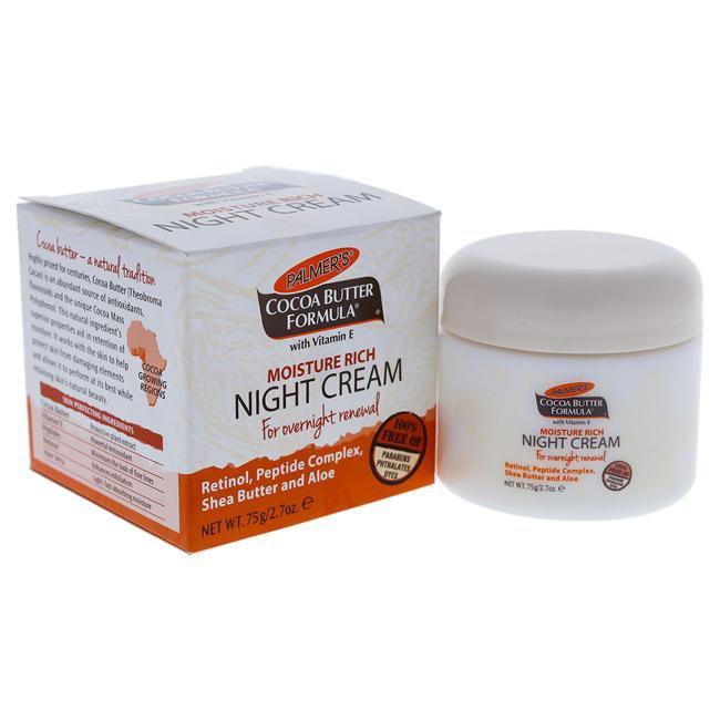 Feuchtigkeitsspendende Nachtcreme mit Kakaobutter von Palmers für Unisex - 2,7 oz Creme