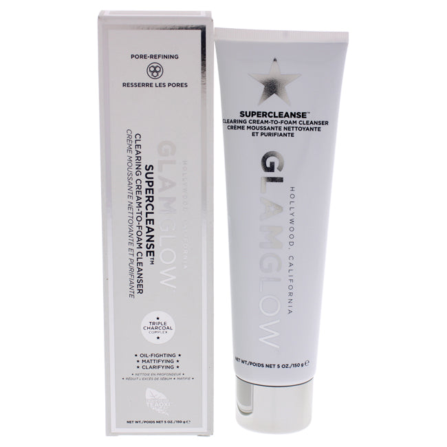 Supercleanse Clearing Cream-To-Foam Cleanser von Glamglow für Damen - 5 oz Cleanser