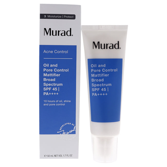 Oil and Pore Control Mattifier Broad Spectrum SPF 45 von Murad für Unisex - 1,7 oz Behandlung