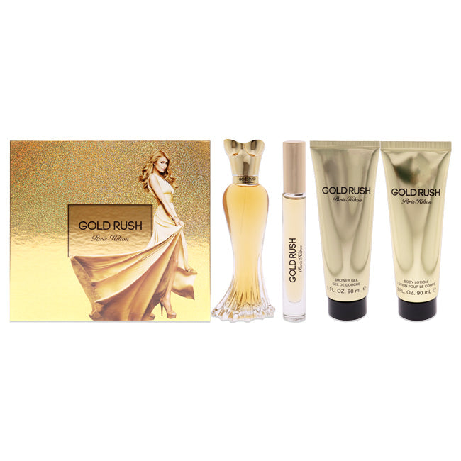 Gold Rush von Paris Hilton für Damen – 4-teiliges Geschenkset