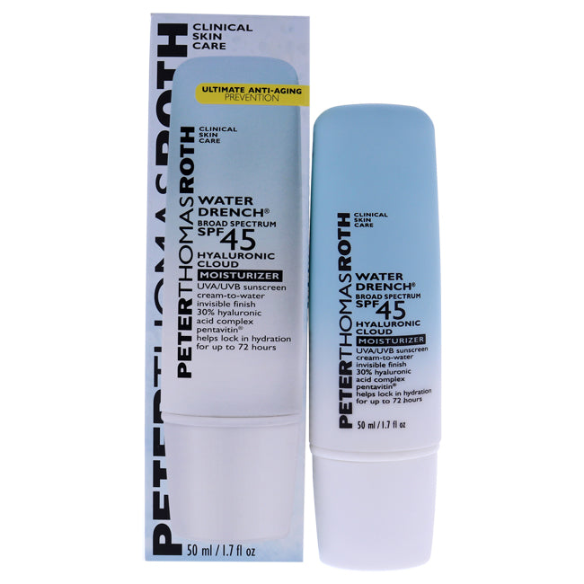 Water Drench Cloud Cream Moisturizer SPF 45 von Peter Thomas Roth für Unisex - 1,7 oz Creme