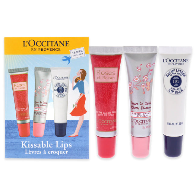 Kissable Lips Set von LOccitane für Damen - 3-tlg.