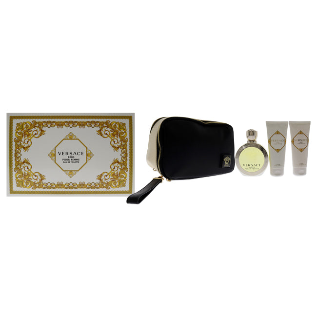 Versace Eros Pour Femme von Versace für Damen - 4-teiliges Geschenkset