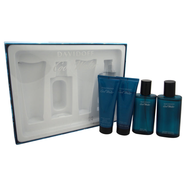 Cool Water von Davidoff für Herren - 4-teiliges Geschenkset
