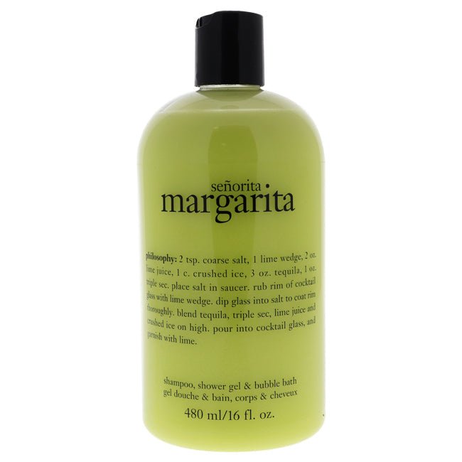 Senorita Margarita von Philosophy für Unisex – 16 oz Shampoo, Duschgel und Schaumbad