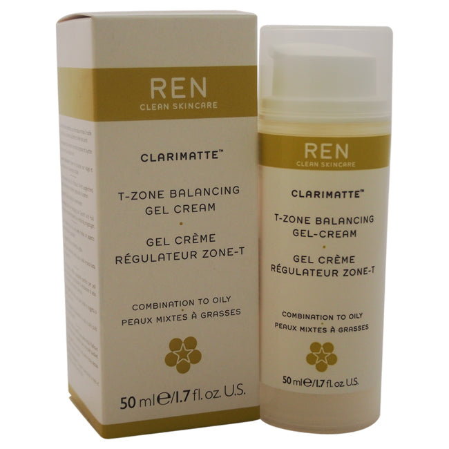 Clarimatte T-Zone Balancing Gel Cream – Mischhaut bis fettige Haut von REN für Unisex – 1,7 oz Gel & Creme