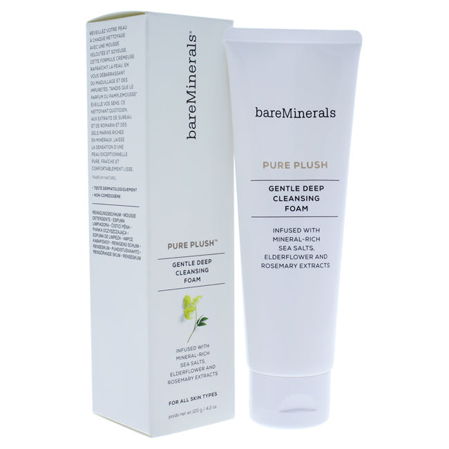 Pure Plush Sanfter Tiefenreinigungsschaum von bareMinerals für Unisex - 4,2 oz Reiniger