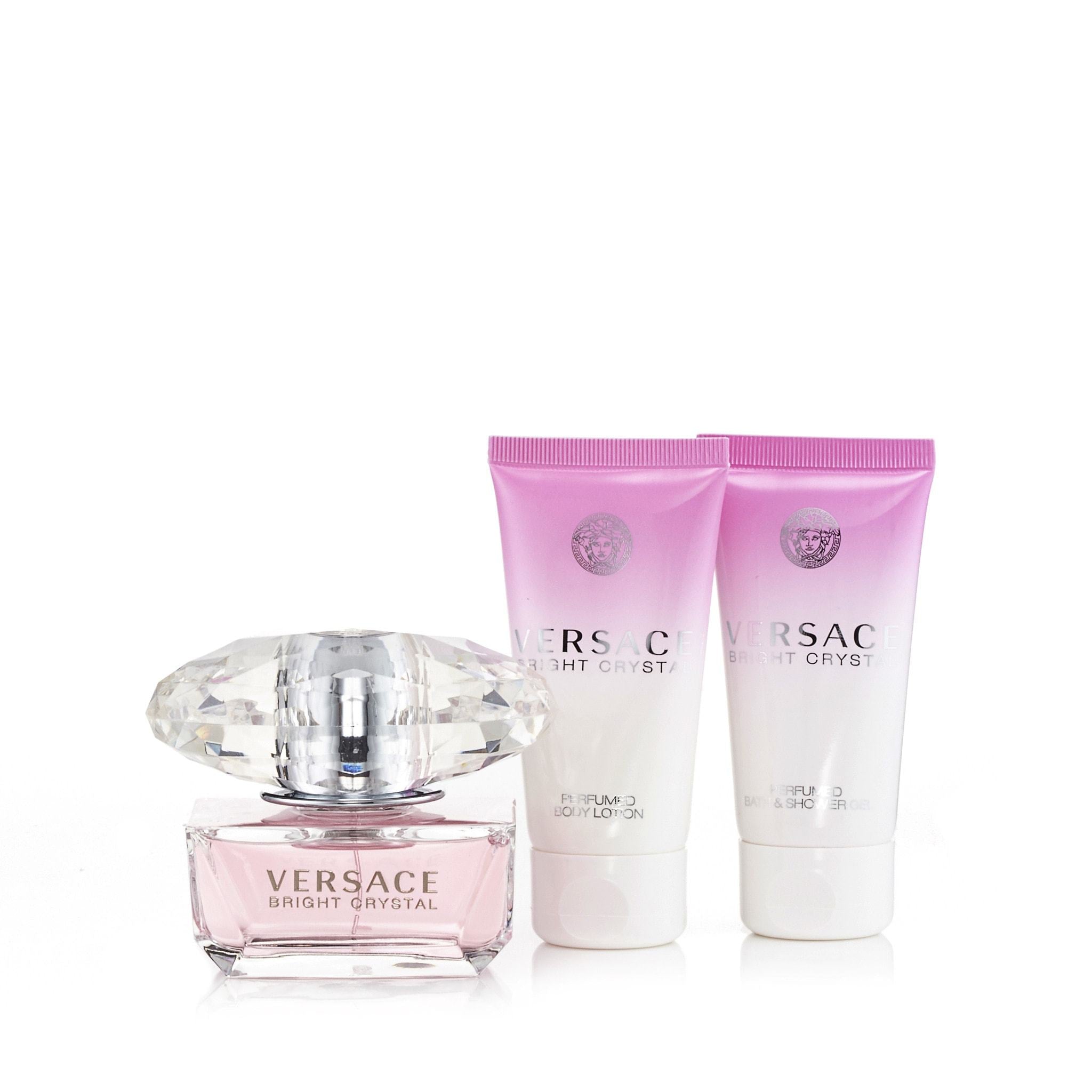 Bright Crystal Geschenkset Eau de Toilette Bodylotion und Duschgel für Damen von Versace