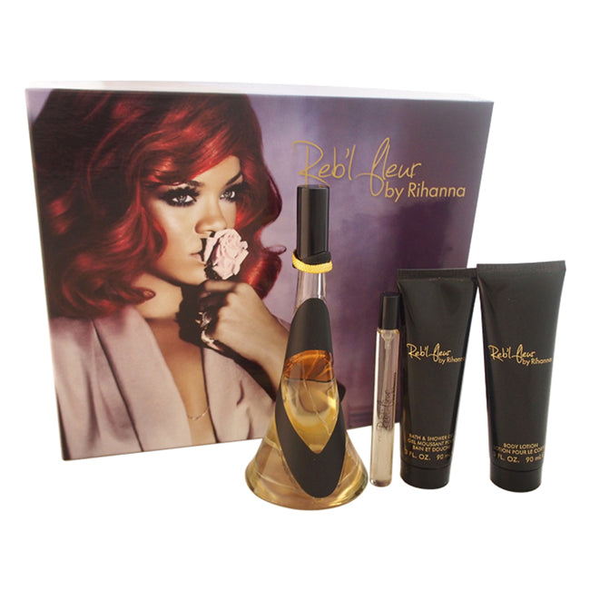 Rebl Fleur von Rihanna für Damen - 4-teiliges Geschenkset